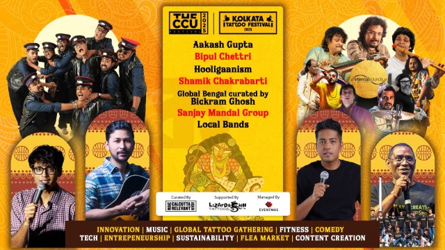 The CCU Festival & Kolkata Tattoo Festival 2025 Banner